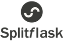 Splitflaks gray and white trademarked logo